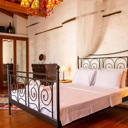 Marvelous Stonehouse With Backyard And Fireplace In Cesme
