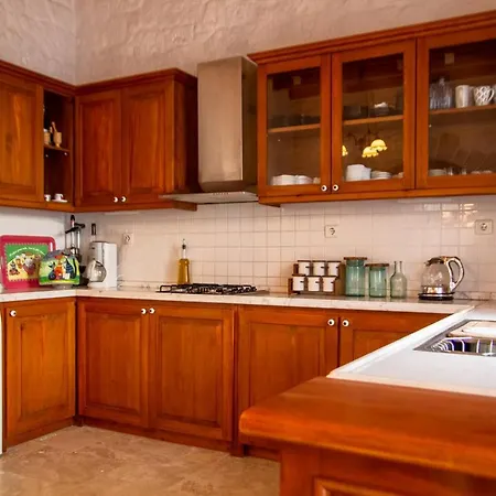 Marvelous Stonehouse With Backyard And Fireplace In Cesme Alacati