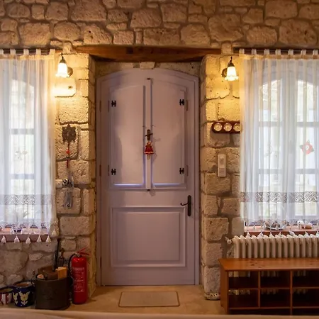 Apartment Marvelous Stonehouse With Backyard And Fireplace In Cesme