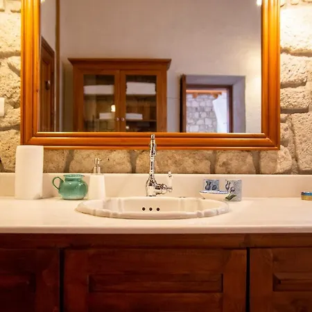 Marvelous Stonehouse With Backyard And Fireplace In Cesme Apartment *